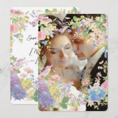 Maßgeschneidertes Bild für Blumenzehen Save The Date (Vorne/Hinten)