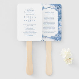 Maßgeschneidertes Black & White Wedding Programm I Fächer