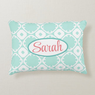 Maßgeschneidertes Blau- und Weißprofil Dekokissen