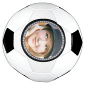 Maßgeschneidertes Bling-Foto-Design Fußball (Gedreht)