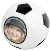 Maßgeschneidertes Bling-Foto-Design Fußball (Dreiviertel)