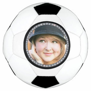 Maßgeschneidertes Bling-Foto-Design Fußball