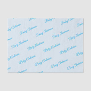 Maßgeschneidertes Blue Baby Duschgepäckpapier Seidenpapier