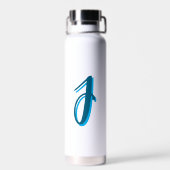Maßgeschneidertes Blue Butterfly Design Trinkflasche (Rückseite)