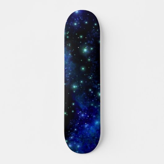 Maßgeschneidertes Blue Galaxy Skateboard (Vorne)