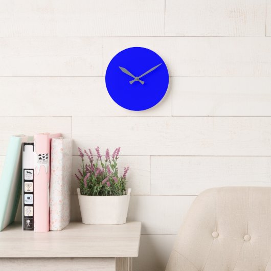 Maßgeschneidertes Blue Simple 8" Round Acrylic Runde Wanduhr (Lesesaal)