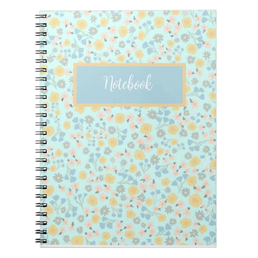 Maßgeschneidertes Blumenheft Notizblock (Vorderseite)