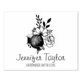 Maßgeschneidertes Blumennähen, handgemachte Großun Gummistempel (Prägung)