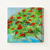 Maßgeschneidertes BlumenNotebook Notizblock (Rückseite)
