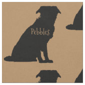 Maßgeschneidertes Border Collie Dog Breed Fabric Stoff (Nahaufnahme)