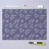 Maßgeschneidertes botanisches Blumenmuster Tissue Seidenpapier (Handwerk)