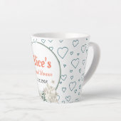 Maßgeschneidertes Brautparty für moderne Blumenrah Milchtasse (Rechte Ecke)