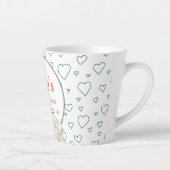 Maßgeschneidertes Brautparty für moderne Blumenrah Milchtasse (Rechts)