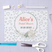 Maßgeschneidertes Brautparty für moderne Blumenrah Seidenpapier (Handwerk)