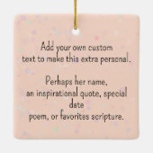 Maßgeschneidertes Bubbly Bath Time Niedlich Girl i Keramikornament (Rückseite)