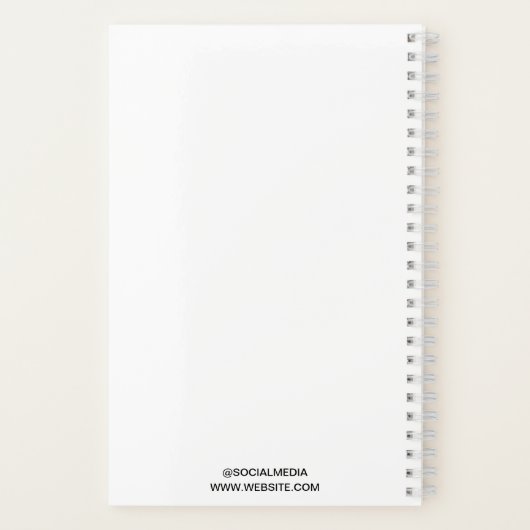 Maßgeschneidertes Buch-Cover-Werbefilm-Notebook Notizblock (Rückseite)