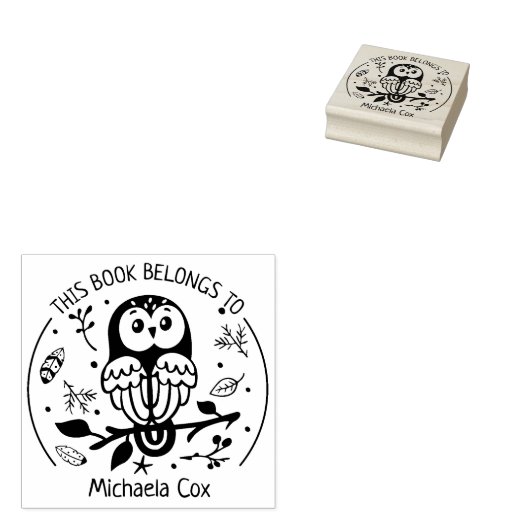 Maßgeschneidertes Buch, das zu einer Niedlichen Sc Gummistempel (Stempel)