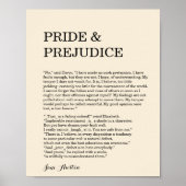 Maßgeschneidertes Buchangebot Jane Austen Poster (Vorne)