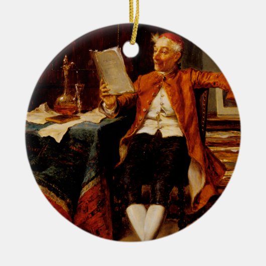 Maßgeschneidertes Buchangebot Weihnachtsgeschmack Keramik Ornament (Vorne)