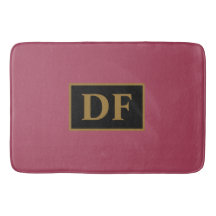 Maßgeschneidertes Burgundy mit Gold-Initialen Bath