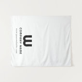 Maßgeschneidertes Business Table Runner Banner Wei Wandteppich (Vorderseite (Horizontal))