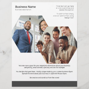 Maßgeschneidertes Business-Theme mit zwei Fotos Flyer