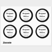 Maßgeschneidertes Candle Label Muster Moderne Runder Aufkleber (Blatt)