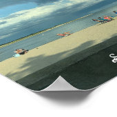 Maßgeschneidertes Cape Cod Summer Sunset Beach Pos Poster (Ecke)