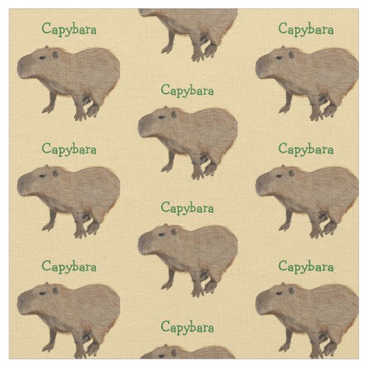 Maßgeschneidertes Capybara-Gewebe Stoff (Nahaufnahme)