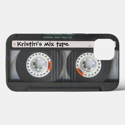 Maßgeschneidertes Cassette-Mix-Band Case-Mate iPhone Hülle (Rückseite (Horizontal))