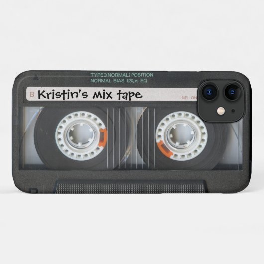 Maßgeschneidertes Cassette-Mix-Band Case-Mate iPhone Hülle (Rückseite (Horizontal))