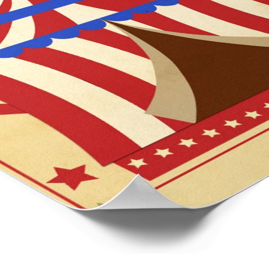 Maßgeschneidertes Circus Poster (Ecke)