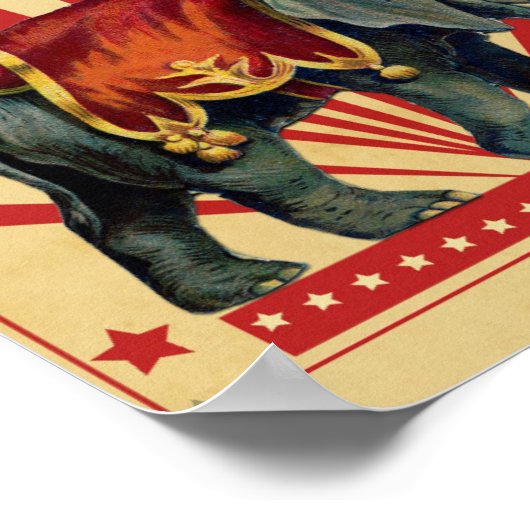 Maßgeschneidertes Circus Poster (Ecke)