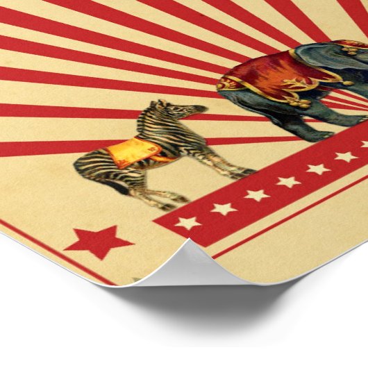 Maßgeschneidertes Circus Poster (Ecke)