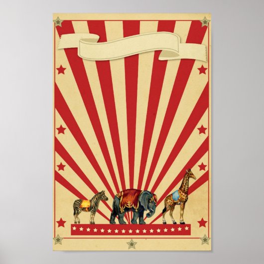 Maßgeschneidertes Circus Poster (Vorne)