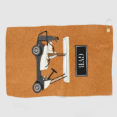 Maßgeschneidertes Clip-On-Golf-Handtuch mit Initia Golfhandtuch (Horizontal)