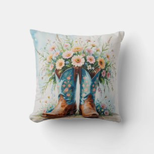 Maßgeschneidertes Cowgirl Throw Kissen   Bouquet B