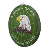 Maßgeschneidertes Dartboard mit amerikanischem Adl Dartscheibe (Vorderseite rechts)