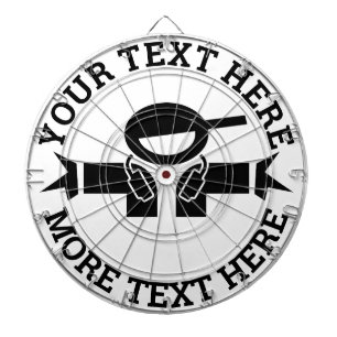 Maßgeschneidertes Dartboard mit coolem DJ-Logo Dartscheibe