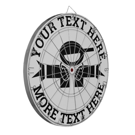 Maßgeschneidertes Dartboard mit coolem DJ-Logo Dartscheibe (Vorderseite Links)