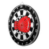 Maßgeschneidertes Dartboard mit rotem Boxhandschuh Dartscheibe (Vorderseite rechts)