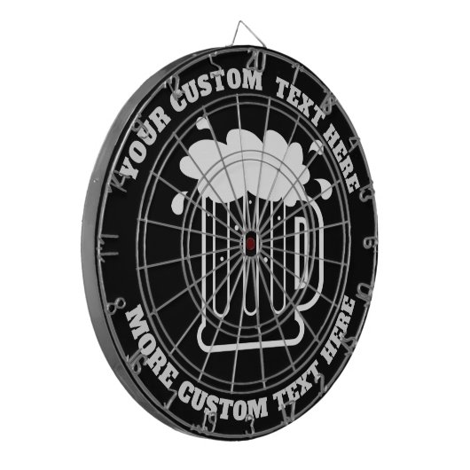 Maßgeschneidertes Dartbrett für Pub, Café, Bar ode Dartscheibe (Vorderseite Links)