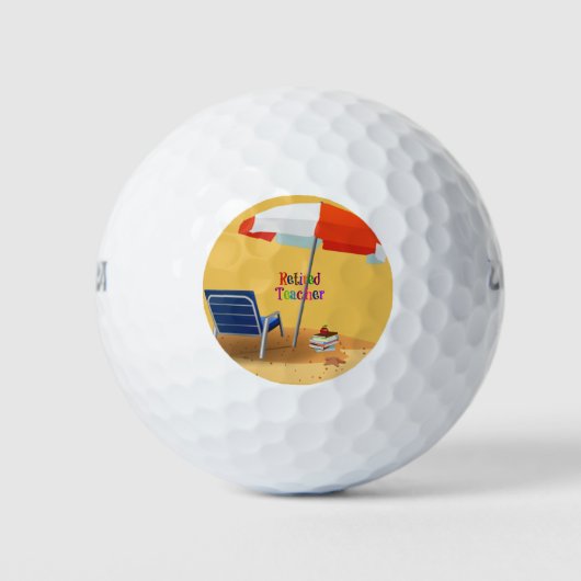 Maßgeschneidertes Design für Nachwuchslehrer Golfball (Vorderseite)