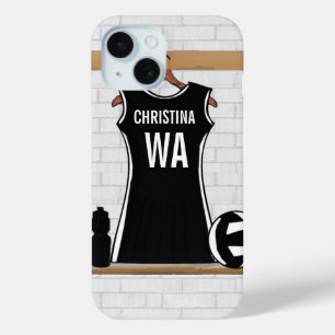 Maßgeschneidertes Design Netzball schwarz-weiß Case-Mate iPhone Hülle