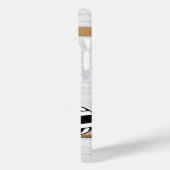 Maßgeschneidertes Design Netzball schwarz-weiß Case-Mate iPhone Hülle (Rückseite / Links)