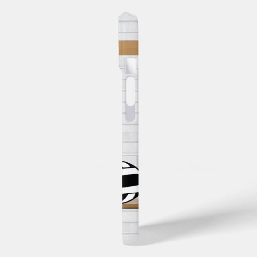 Maßgeschneidertes Design Netzball schwarz-weiß Case-Mate iPhone Hülle (Rückseite / Links)