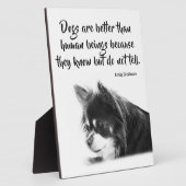 Maßgeschneidertes Dog & Emily Dickinson-Zitat Fotoplatte (Seite)