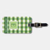 Maßgeschneidertes dunkeloliberes Weiß Gepäckanhänger (Vorderseite horizontal)