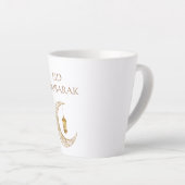 Maßgeschneidertes Eid Mubarak mit dekoriertem Halb Milchtasse (Rechte Ecke)