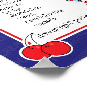 Maßgeschneidertes Eiscreme-Kone-Poster Poster (Ecke)